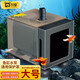 共度（Gong Du）水泵罩子防吸魚水族箱過濾隔離潛水泵擋沙板過濾網(wǎng)小魚保護(hù)罩 大號(hào)保護(hù)罩【茶色】