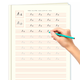 樂學(xué)文化小學(xué)生英語字帖26個(gè)英文字母凹槽練字本木棍體幼兒園啟蒙abc入門天天練初學(xué)者描紅練字帖魔法 斜體26個(gè)字母描紅字帖+5支鉛筆2握筆器