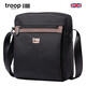 Troop單肩包男復古休閑簡(jiǎn)約實(shí)用豎版斜挎包包歐美潮包單肩斜跨包隨身包 純黑色尼龍版TRP0218N