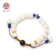 今夕 藏式白玉菩提根手串菩提子手鏈男女民族風(fēng)單圈飾品 紫檀款 8x10mm