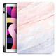 珍宜（Zhenyi）適用iPad2021保護套帶筆槽2020新ipad9/8/7平板A2602電腦保護殼ipad10.2英寸三折全包透明支撐軟殼 書(shū)本式粉色大理石【帶筆槽】 air1/air2