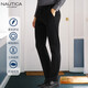 NAUTICA TAILORED西褲男直筒微彈棉修身順滑耐磨天絲長(zhǎng)褲商務(wù)日常通勤直秋冬款褲子 黑色 32