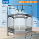 Herfair 兒童蹦床蹦蹦床兒童家用室內(nèi)小型跳床跳小蹦床彈跳床彈床碰碰床 60英寸 可調(diào)單杠+吊環(huán)-承重800斤