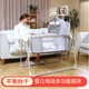 MASTELA嬰兒雙層電動(dòng)搖床 新生兒折疊嬰兒床 寶寶多功能安撫搖籃床搖搖床 灰白色8902
