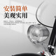 永久 自行車燈復(fù)古車燈通勤車騎行配件車前燈照明LED防水強(qiáng)光夜騎燈 復(fù)古車前燈-銀色