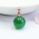 岐昌堂綠玉髓圓珠吊墜項鏈冰種帝王綠瑪瑙水晶飾品送女友生日禮物送老婆 綠玉髓圓珠吊墜（不配鏈）