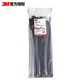 3M 綁扎帶自鎖固尼龍扎帶CT15BK120-C美國產(chǎn)Rosh UL認證 抗高低溫耐酸堿抗老化【381mm*7.6mm 100個(gè)/包】
