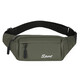 帝行（DIXING）新款運動(dòng)腰包男女同款休閑牛津布單肩斜挎包戶(hù)外防水胸包手機包 軍綠色【Sport款】