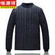 恒源祥羽絨服男中老年襖男秋冬加絨內(nèi)穿貼身保暖短款大碼爸爸裝棉質(zhì)衣服羽絨內(nèi)膽舒適品牌男裝 深藍色 里布 L 建議-120斤