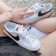 耐克（NIKE）休閑鞋女鞋2025秋冬季新款運動(dòng)鞋Blazer開(kāi)拓者低幫板鞋DA4074-103 DA4074-101白色黑鉤 40