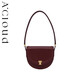 A.Cloudacloud日落馬鞍包小眾復古質(zhì)感小牛皮單肩斜挎包【38女神節禮物】 勃艮第紅