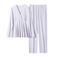 歌美姿孕婦睡衣長(zhǎng)袖家居服套裝春夏產(chǎn)前產(chǎn)后喂奶莫代爾月子服 【四季款帶胸墊】夢(mèng)境鳶尾(紫) L