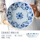 Lucky Lychee日本進口陶瓷餐盤創(chuàng)意餐具釉下彩水果盤子大湯盤深意面盤 間取立花 21.3cm