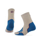 ZEALWOOD美麗諾羊毛襪登山徒步襪親膚舒適透氣滑雪襪子保暖快干高山系列2 卡其藍（1雙裝） M(39-42)
