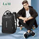 L&M2025中學(xué)生書(shū)包初中高中大學(xué)雙肩背包男大容量時(shí)尚休閑潮流韓版 黑色