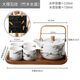 著(zhù)享北歐陶瓷茶壺套裝茶具家用現代簡(jiǎn)約辦公室待客功夫茶杯大杯禮盒裝 大理石紋【竹木盤(pán)】