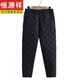 恒源祥新款老年人媽媽冬裝輕薄棉直筒棉褲女冬季加肥加大尺碼奶奶保暖褲子 186-黑色 XL (建議115-135斤)