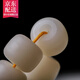 觀(guān)玉工廠(chǎng)直供 白玉菩提根高密順白手串手鏈散珠 素珠佛珠顆 桶珠12*9mm