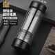 茶之戀【茶之戀定制專(zhuān)拍】茶水分離杯雙層玻璃水杯私人定制禮品生日禮物 臻鈦版-碳纖維黑【360ml】
