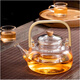千絲家 提梁玻璃煮茶壺套裝耐高溫泡茶壺電陶爐自動(dòng)蒸茶器家用燒水壺茶 竹把壺900ML雙內(nèi)膽