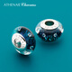 ATHENAIE閃耀銀河925銀琉璃珠diy手串配珠潘家同款手鏈串珠轉(zhuǎn)運(yùn)珠
