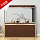 可麗愛(ài)D系大型底濾靠墻/屏風(fēng)超白魚缸水族箱實(shí)時(shí)溫顯可變光2025年新款 胡桃木紋+香檳金 DAD/DAG（顯示屏+魚馬桶） 1200*400*1550mm靠墻款