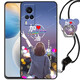 漢牌 適用vivo X60手機殼V2046A保護套鏡頭全包磨砂防摔卡通男女情侶軟殼 此生加油 vivoX60