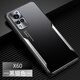 vivoX60手機(jī)殼鏡頭全包X60pro+曲屏版防摔保護(hù)套金屬背板外殼男款商務(wù)硅膠軟邊潮酷創(chuàng)意 笑源 X60【黑銀色】刀鋒戰(zhàn)士