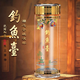 格亞（GEYA）釣魚(yú)臺(tái)湖心亭玻璃杯鍍金雙層男士茶杯商務(wù)辦公水杯子禮盒高端禮贈(zèng) 【湖心亭】禮盒裝380ml