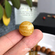 藏鴻閣 天然俄料白花蜜蠟圓珠雞油黃隔珠猴頭金剛星月菩提手串鏈diy配飾 蜜蠟圓珠/ 直徑約16mm帶證書