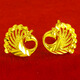 千影黃金耳釘9999足金耳環(huán)女真金耳飾孔雀鳳凰結(jié)婚首飾送老婆生日禮物 重2.74-2.9g(含工費(fèi)25)