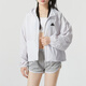 阿迪達(dá)斯 （adidas）女裝外套 夏季新款運(yùn)動(dòng)服休閑連帽開衫夾克上衣皮膚衣女士外套  梭織連帽/彈力繩調(diào)節(jié)式下擺 L