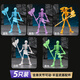 云智星多關(guān)節(jié)可動骨節(jié)人偶小骷髏人模型3D打印擺件兒童拼裝玩具吊掛件 【5款任選】關(guān)節(jié)活動骨節(jié)人配4武