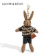 CLEVER & KETCH鑰匙扣女新款時尚簡約百搭兔子包包掛件可愛飾品 小兔子掛件