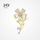 Jay胸針高檔女氣質(zhì)胸花配飾禮盒送長(zhǎng)輩送媽媽生日禮物七夕情人節(jié)禮物