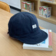 拂曉閣（fuxiaoge）美式短檐帽復古布標軟頂棒球帽子男小眾街頭水洗工裝軟檐鴨舌帽潮 藏青色5cm軟檐PRE山系短檐帽 均碼 可調節(55-59厘米)
