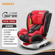 艾星兒童安全座椅汽車用嬰兒寶寶車載0-12歲360度旋轉(zhuǎn)坐椅 時尚版360度旋轉(zhuǎn)ISOFIX接口紅色