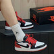耐克（NIKE）Air Jordan 1 Low OG Black Toe AJ1黑白黑腳趾復古運動籃球鞋 CZ0858-106黑白紅女子 37.5