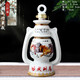 信義德景德鎮(zhèn)復(fù)古陶瓷小酒瓶創(chuàng)意酒壺?cái)[件1斤裝帶禮盒套裝送禮白酒空瓶 2斤馬到成功馬燈
