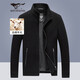 七匹狼外套男士冬季羊毛呢夾克男裝商務(wù)休閑百搭時(shí)尚上衣保暖服飾