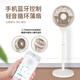 優(yōu)菲特10英寸電風(fēng)扇家用大風(fēng)量空氣循環(huán)扇智能帶藍(lán)牙遙控?fù)u頭落地扇 10英寸淺奶咖S1【六檔風(fēng)】