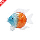 柏梵（bofan）創(chuàng  )意輕奢琉璃親嘴魚(yú)情侶魚(yú)擺件家居客廳酒柜軟裝玄關(guān)電視柜擺設 A款魚(yú)-橘色