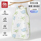 愛(ài)貝迪拉（AIBEDILA）嬰兒紗布睡袋寶寶夏季薄款夏天背心式防踢被神器新生兒童四季通用 春夏-前6后4（適用18-28℃）大象 L碼（1~4歲，高85cm內可蓋住腳）
