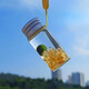 海藻球diy隨身瓶天然水晶生態(tài)瓶新奇好養(yǎng)水培植物創(chuàng)意迷你植 黃水晶+玻璃隨身瓶+半歲球 +掛繩 普通款