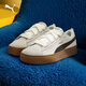 彪馬（PUMA）厚底鞋|增高松糕鞋女子休閑板鞋PLATFORM 404158 米白色-黑色-金色-03 38