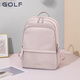 高爾夫（GOLF）女士雙肩包防潑水背包13.3英寸筆記本電腦包學(xué)院風(fēng)書(shū)包 皮粉色