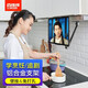 百維視BEWISER 平板電腦支架壁掛式iPad手機支架夾直播美食廚房墻壁掛架俯拍機械臂可伸縮支撐架 WS-2 深空灰【手機平板通用】