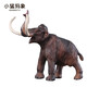 wiben冰河世紀猛犸象模型小長(cháng)毛象玩具遠古動(dòng)物劍齒虎恐狼兒童男孩玩具 小猛犸象