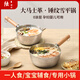 DROOLU陸博士日式不銹鋼雪平奶鍋家用無(wú)涂層不粘嬰兒輔食煮面燃?xì)怆姶艩t 加厚雪平鍋+玻璃蓋 18cm