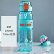 希樂(lè )水杯男女學(xué)生運動(dòng)杯情侶便攜食品級耐高溫塑料水杯子大容量吸管杯 藍色（Tritan材質(zhì)） 530ml